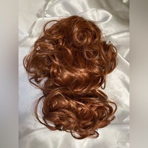 Toni Brattin Dark Red Curly Ponytail Hair Clip